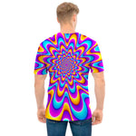 Splashing Colors Moving Optical Illusion Men's T-Shirt