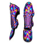 Splashing Colors Moving Optical Illusion Muay Thai Shin Guard
