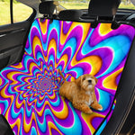 Splashing Colors Moving Optical Illusion Pet Car Back Seat Cover