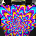 Splashing Colors Moving Optical Illusion Pet Car Back Seat Cover