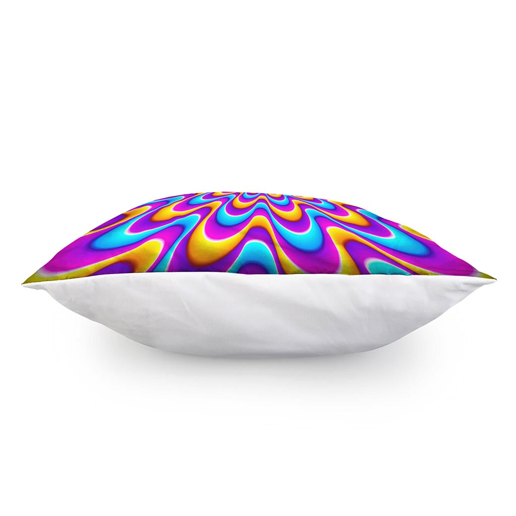 Splashing Colors Moving Optical Illusion Pillow Cover