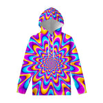 Splashing Colors Moving Optical Illusion Pullover Hoodie