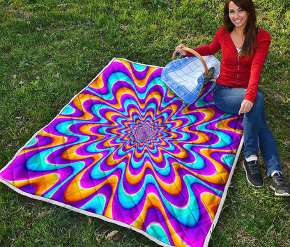 Splashing Colors Moving Optical Illusion Quilt