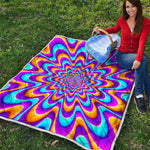 Splashing Colors Moving Optical Illusion Quilt