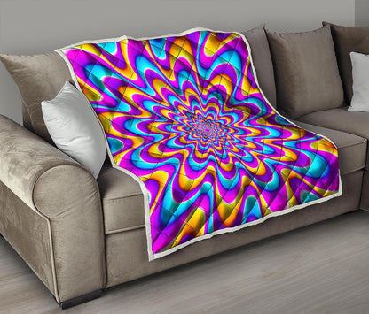 Splashing Colors Moving Optical Illusion Quilt