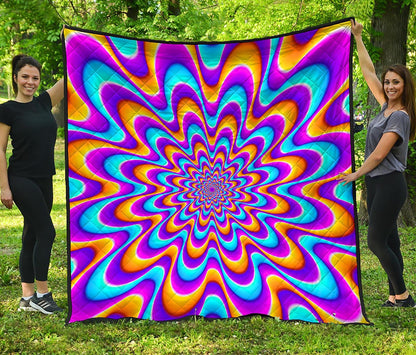 Splashing Colors Moving Optical Illusion Quilt