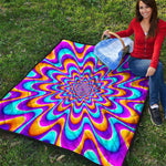 Splashing Colors Moving Optical Illusion Quilt