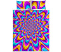 Splashing Colors Moving Optical Illusion Quilt Bed Set