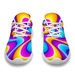 Splashing Colors Moving Optical Illusion Sport Shoes GearFrost