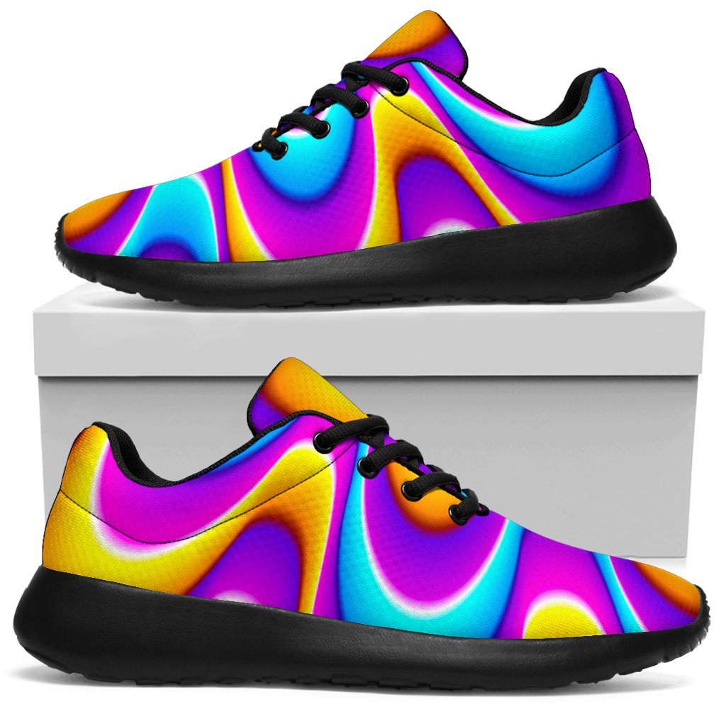 Splashing Colors Moving Optical Illusion Sport Shoes GearFrost