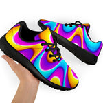 Splashing Colors Moving Optical Illusion Sport Shoes GearFrost