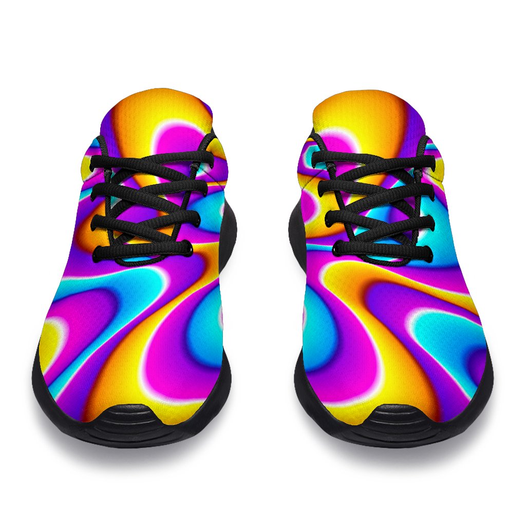 Splashing Colors Moving Optical Illusion Sport Shoes GearFrost