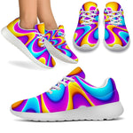 Splashing Colors Moving Optical Illusion Sport Shoes GearFrost