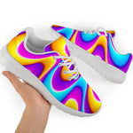Splashing Colors Moving Optical Illusion Sport Shoes GearFrost