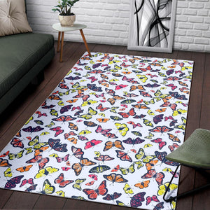 Spring Butterfly Pattern Print Area Rug GearFrost