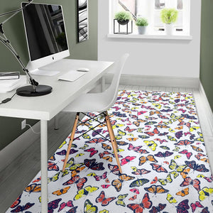 Spring Butterfly Pattern Print Area Rug GearFrost