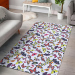 Spring Butterfly Pattern Print Area Rug GearFrost