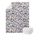 Spring Butterfly Pattern Print Blanket