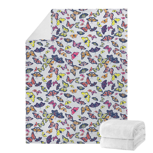 Spring Butterfly Pattern Print Blanket