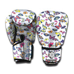 Spring Butterfly Pattern Print Boxing Gloves