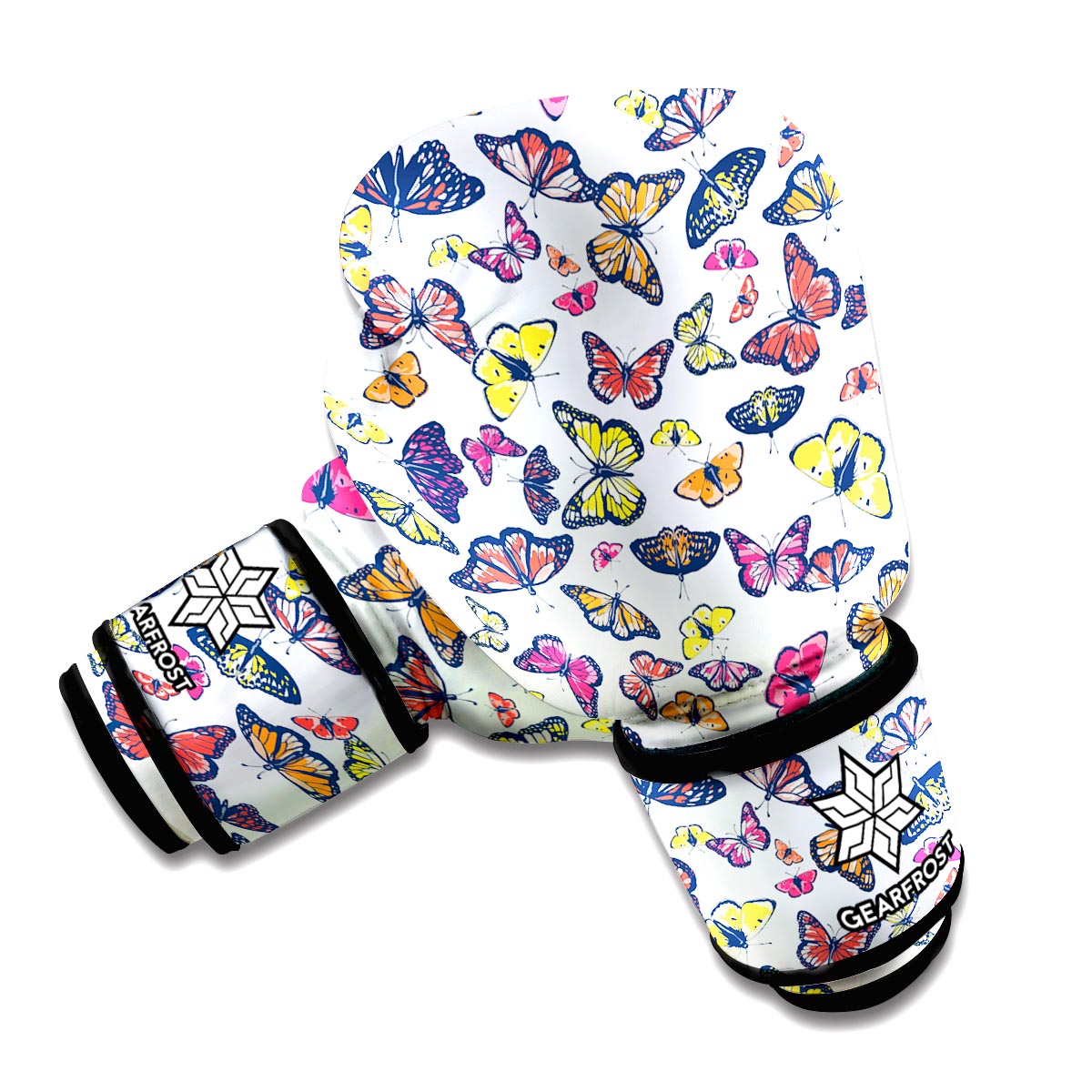 Spring Butterfly Pattern Print Boxing Gloves