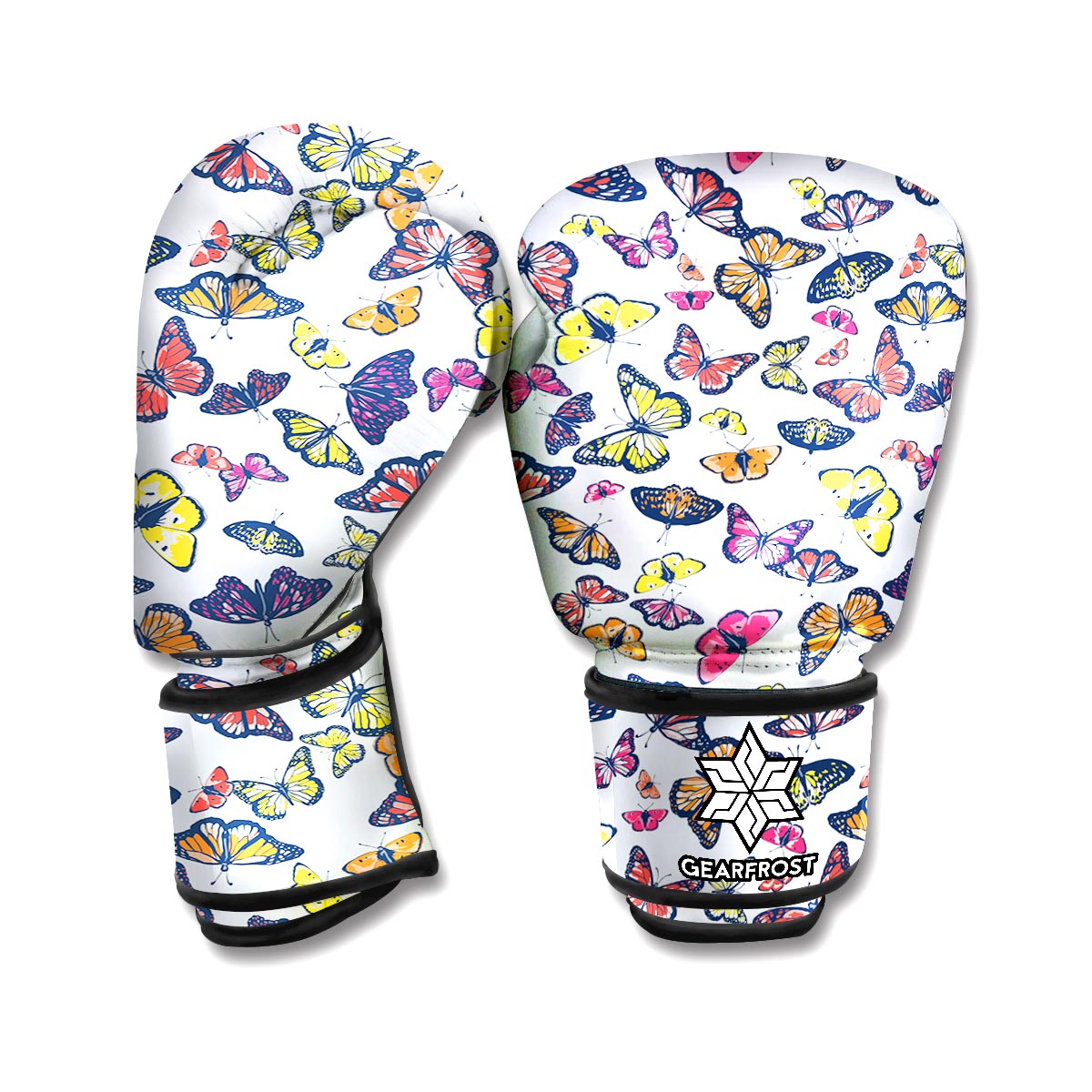 Spring Butterfly Pattern Print Boxing Gloves