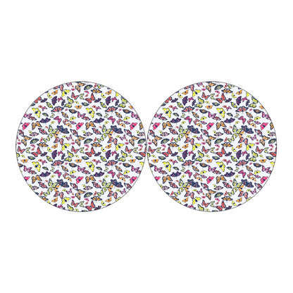 Spring Butterfly Pattern Print Car Coasters