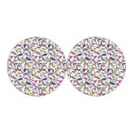 Spring Butterfly Pattern Print Car Coasters