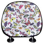 Spring Butterfly Pattern Print Car Headrest Covers