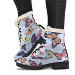 Spring Butterfly Pattern Print Comfy Boots GearFrost