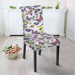 Spring Butterfly Pattern Print Dining Chair Slipcover