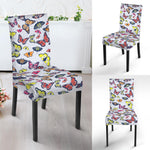 Spring Butterfly Pattern Print Dining Chair Slipcover