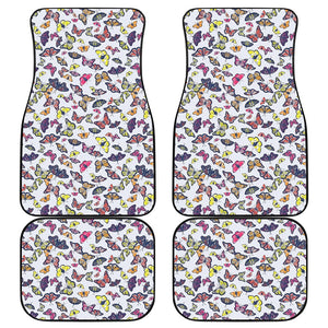 Spring Butterfly Pattern Print Front and Back Car Floor Mats