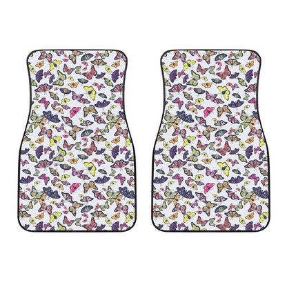 Spring Butterfly Pattern Print Front Car Floor Mats