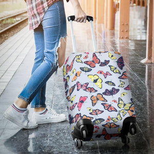 Spring Butterfly Pattern Print Luggage Cover GearFrost