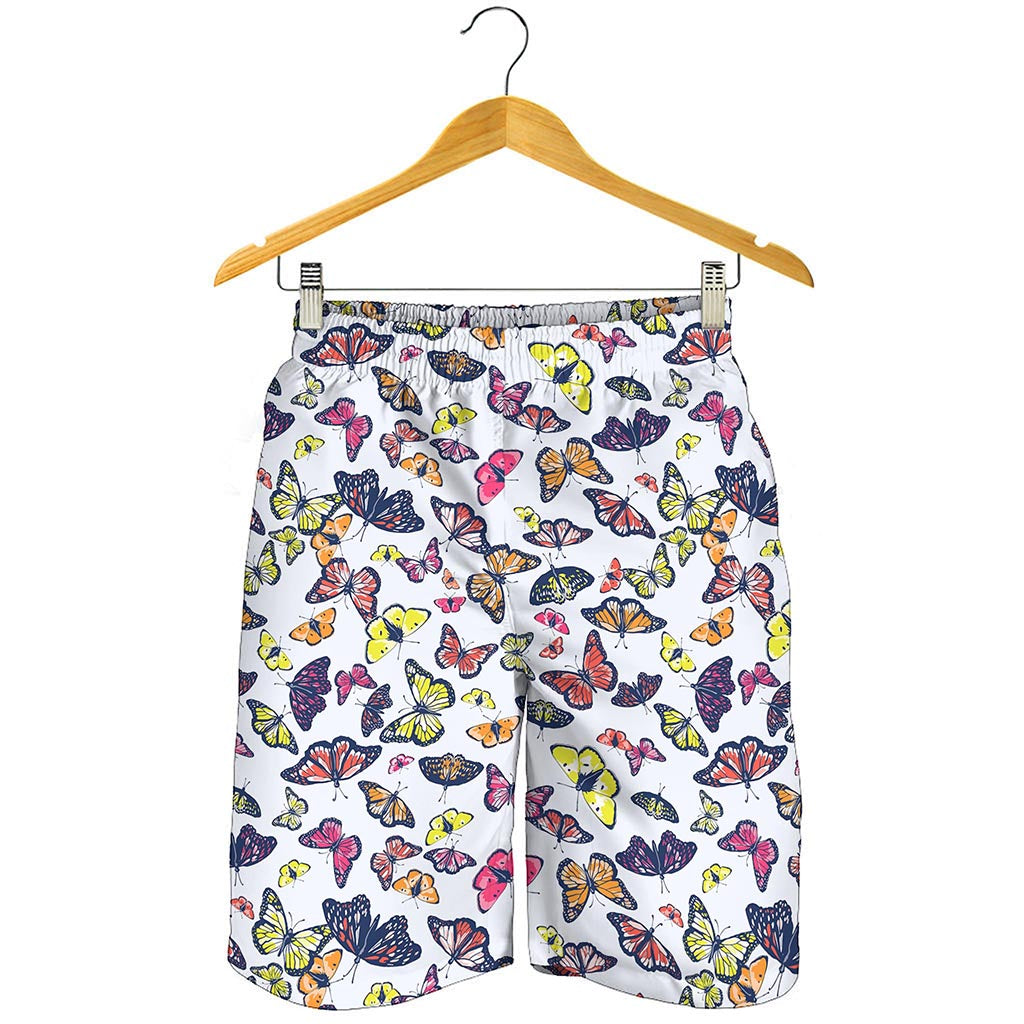 Spring Butterfly Pattern Print Men's Shorts