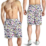 Spring Butterfly Pattern Print Men's Shorts