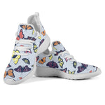 Spring Butterfly Pattern Print Mesh Knit Shoes GearFrost