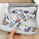 Spring Butterfly Pattern Print Mesh Knit Shoes GearFrost