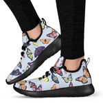 Spring Butterfly Pattern Print Mesh Knit Shoes GearFrost