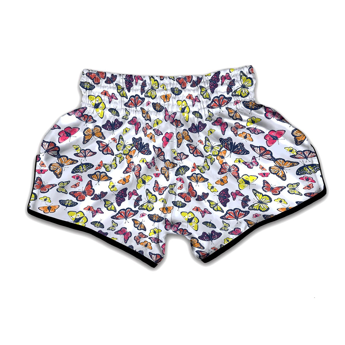 Spring Butterfly Pattern Print Muay Thai Boxing Shorts