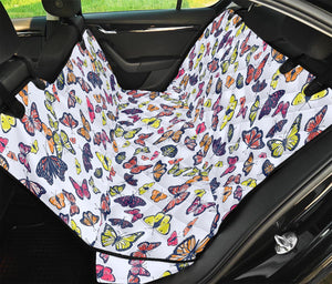 Spring Butterfly Pattern Print Pet Car Back Seat Cover