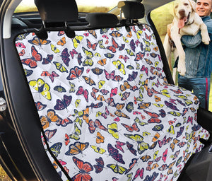 Spring Butterfly Pattern Print Pet Car Back Seat Cover