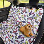 Spring Butterfly Pattern Print Pet Car Back Seat Cover