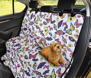 Spring Butterfly Pattern Print Pet Car Back Seat Cover