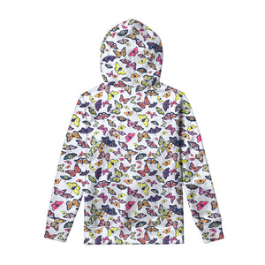 Spring Butterfly Pattern Print Pullover Hoodie