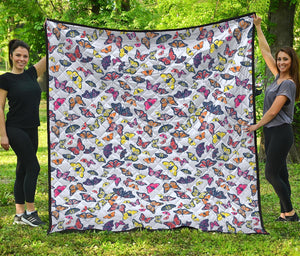 Spring Butterfly Pattern Print Quilt