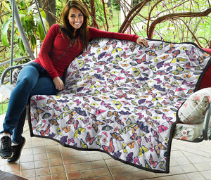 Spring Butterfly Pattern Print Quilt