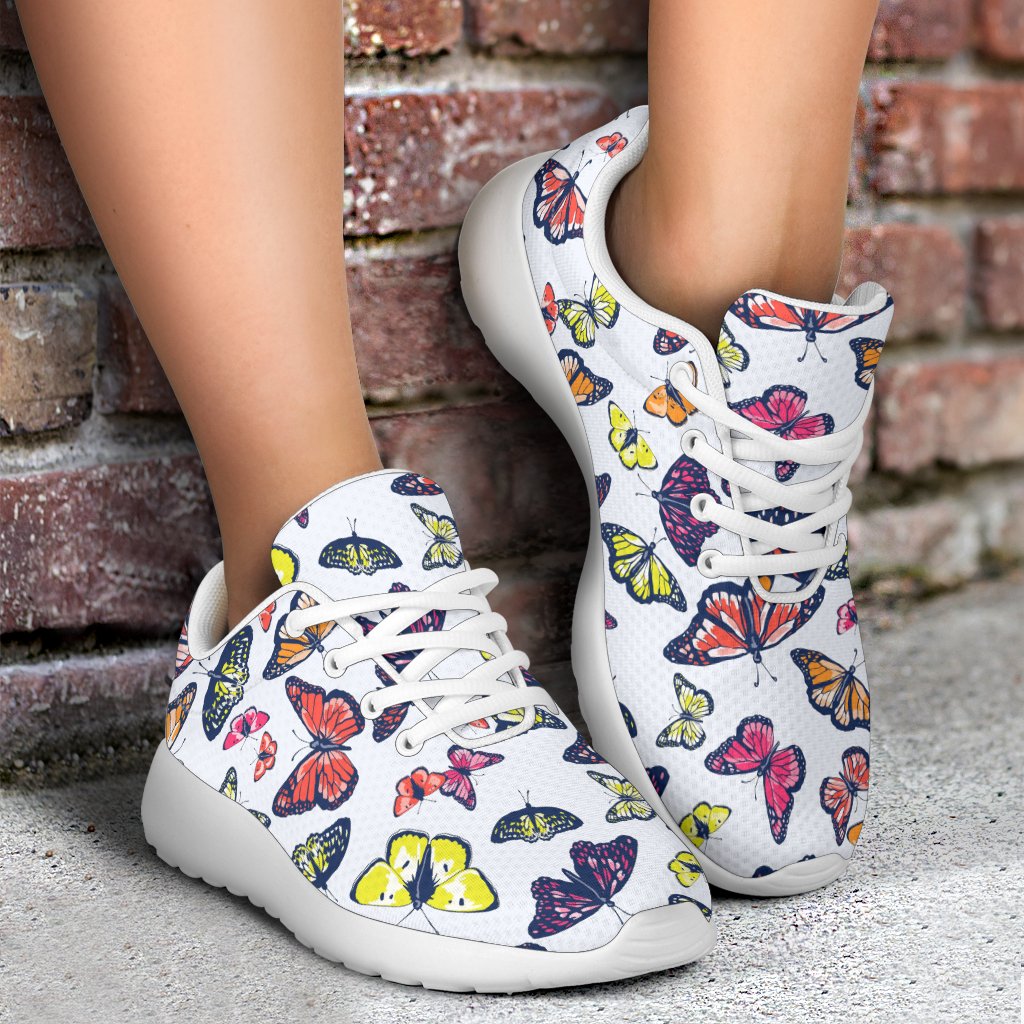 Spring Butterfly Pattern Print Sport Shoes GearFrost