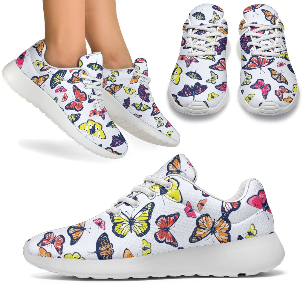 Spring Butterfly Pattern Print Sport Shoes GearFrost